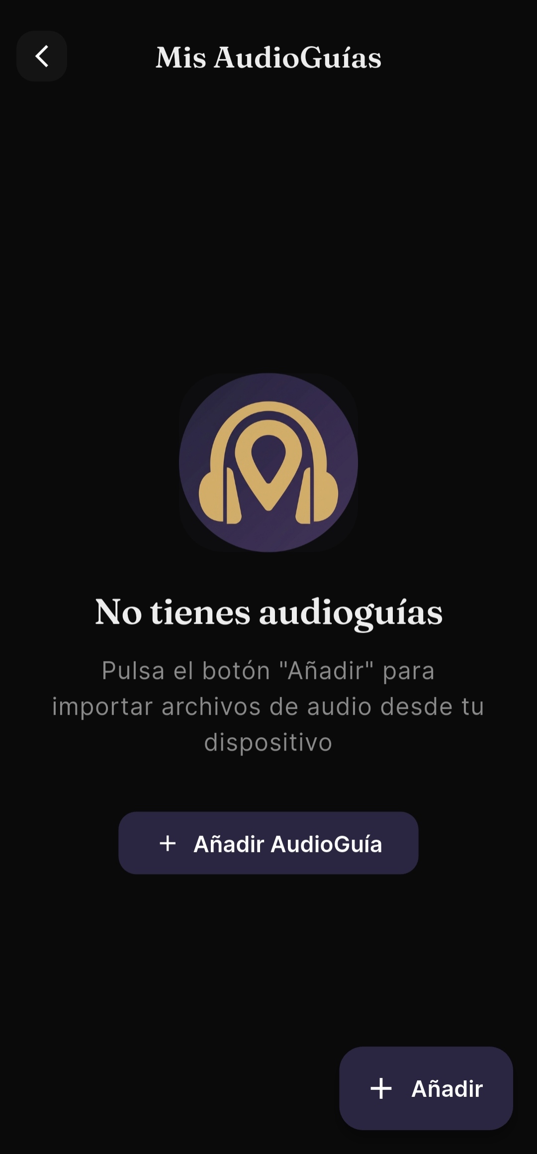 Mis AudioGuías: biblioteca para guardar y escuchar audioguías sin conexión